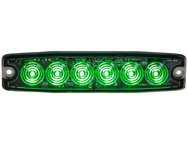 Ultra Thin 5 Inch Green LED Strobe Light | Buyers Products 8892209