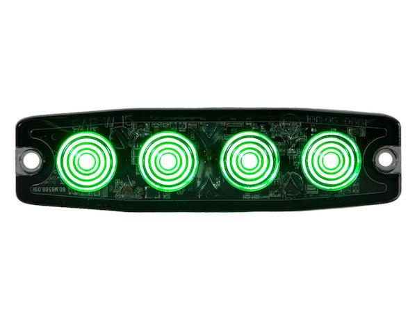 Ultra Thin 4.5 Inch Green LED Strobe Light | Buyers Products 8892249