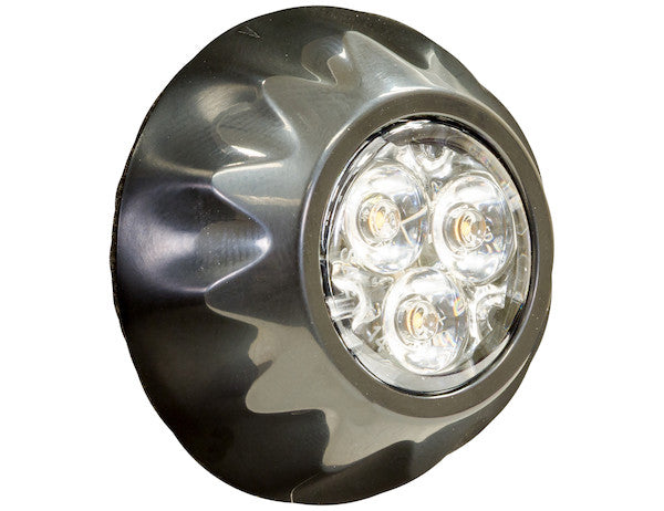 Amber Surface/Recess Mount Round LED Strobe Light | Buyers Products 8892400