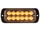 Thin Dual Row 4.5 Inch Amber LED Strobe Light | Buyers Products 8892600