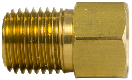 1/8" Connector Tube to 1/8" Male Pipe Inverted Flare Fittings (Pack of 10) | Tectran 148-2A