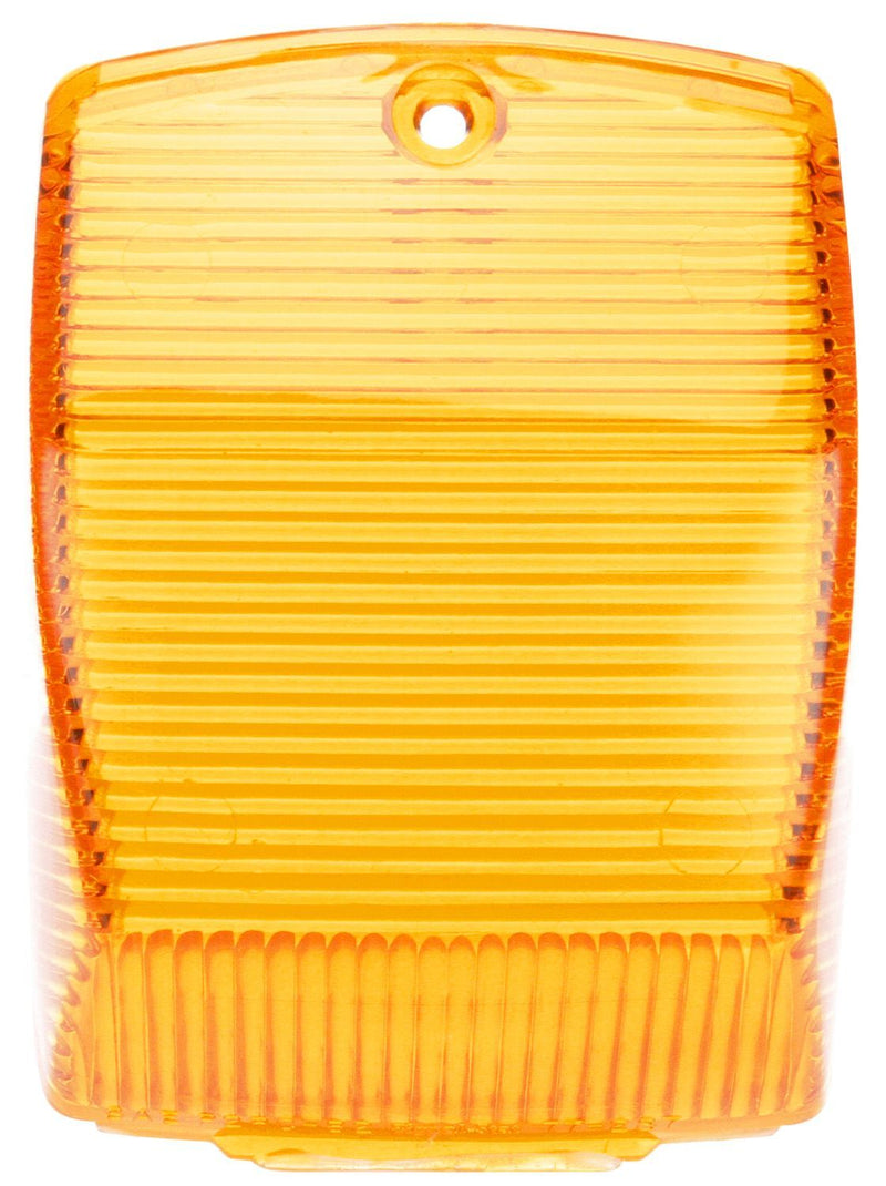 Signal-Stat Yellow Rectangular Replacement Lens for Chrome Cab Marker, 1 Screw Mount | Truck-Lite 8925A