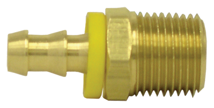 1/4" Hose I.D. to 1/8" Male Pipe Thread Dual Barb Hose Fitting (Pack of 10) | 725-4A Tectran