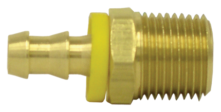 1/4" Hose I.D. to 1/4" Male Pipe Thread Dual Barb Hose Fitting (Pack of 10) | 725-4B Tectran