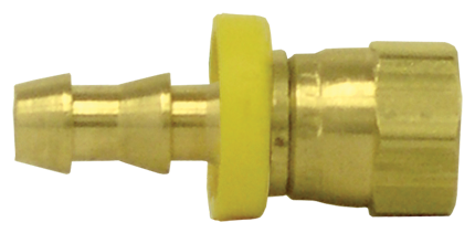 1/4" Hose to 1/4" Tube Female 45° SAE Flare Swivel Dual Barb Hose Fitting (Pack of 10) | 728-44 Tectran