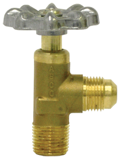 SAE 45 90 Degree Flare to Male Pipe Truck Valve | Tectran 1049-10D