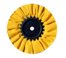 8" Yellow Treated Airway Buff - 5/8" & 1/2" Arbor | United Pacific 90021