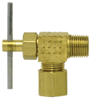 1/8" Angle Needle Valve - Compression to Male Pipe | Tectran 3069-4A