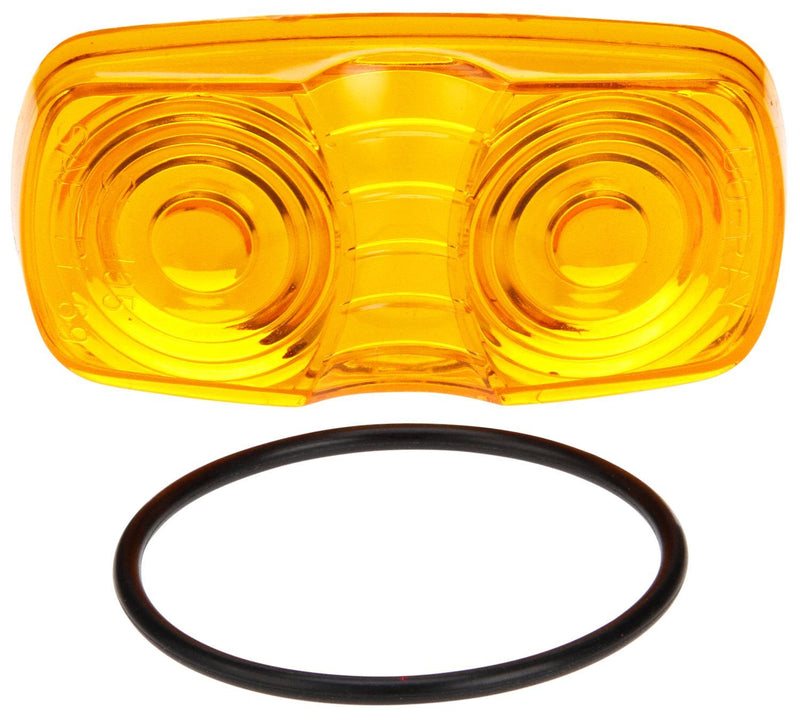 Signal-Stat Yellow Oval Acrylic, Replacement Lens for M/C Lights, Snap-Fit | Truck-Lite 9006A