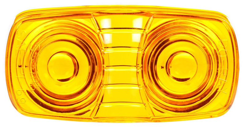 Signal-Stat Yellow 2"x4" Oval Snap-Fit Replacement Lens for 99053 Series Marker Clearance Lights | Truck-Lite 9007A