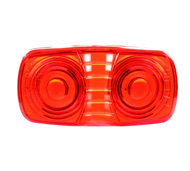 Signal-Stat Red Rectangular 2" x 4" Replacement Lens for Marker Clearance Light | Truck-Lite 9007