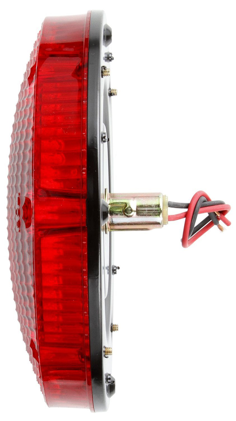 7" Red Round Incandescent Stop/Turn/Tail Light, Bus & Emergency Vehicle Application | Truck-Lite 90327R