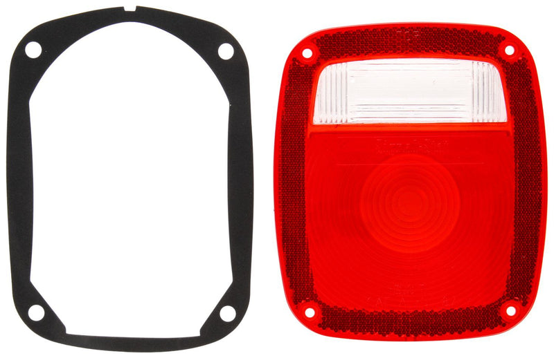 Signal-Stat Red Rectangular 4 Screw Replacement Lens for Box Light | Truck-Lite 9071