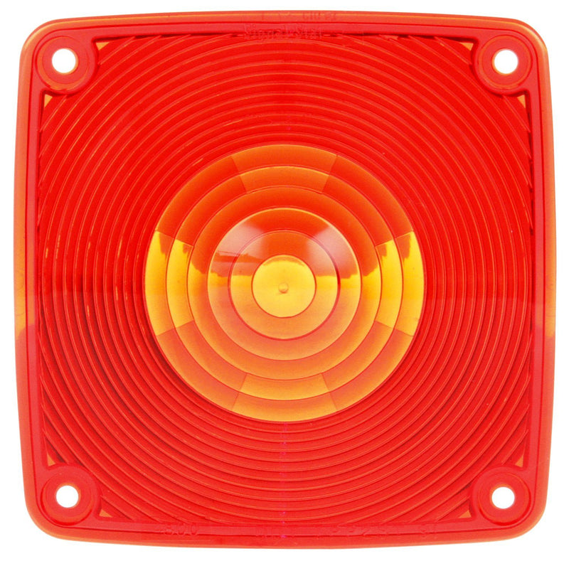 Signal-Stat 4.5" Square Red Replacement Lens for Pedestal Lights | Truck-Lite 9083