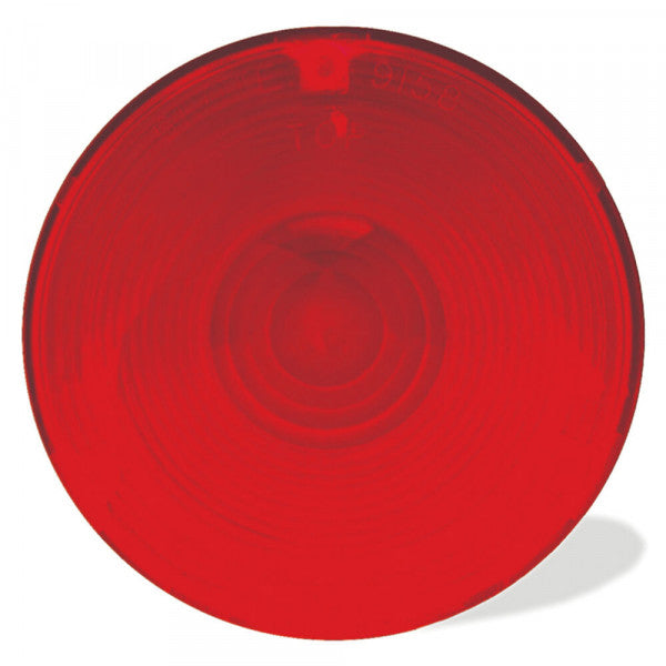 Red 4" Round Stop Tail Turn Replacement Lens | Grote 91582