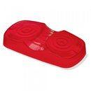 Red Two-Bulb Square Clearance Marker Replacement Lens | Grote 91962