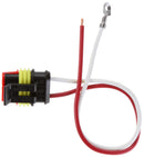 8" 16 Gauge GPT Wire, Fit 'N Forget S.S. & Stripped End/Ring Terminal | Truck-Lite 94759