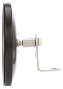 5" Round Black Steel Convex Mirror, Universal Mount | Truck-Lite 97802