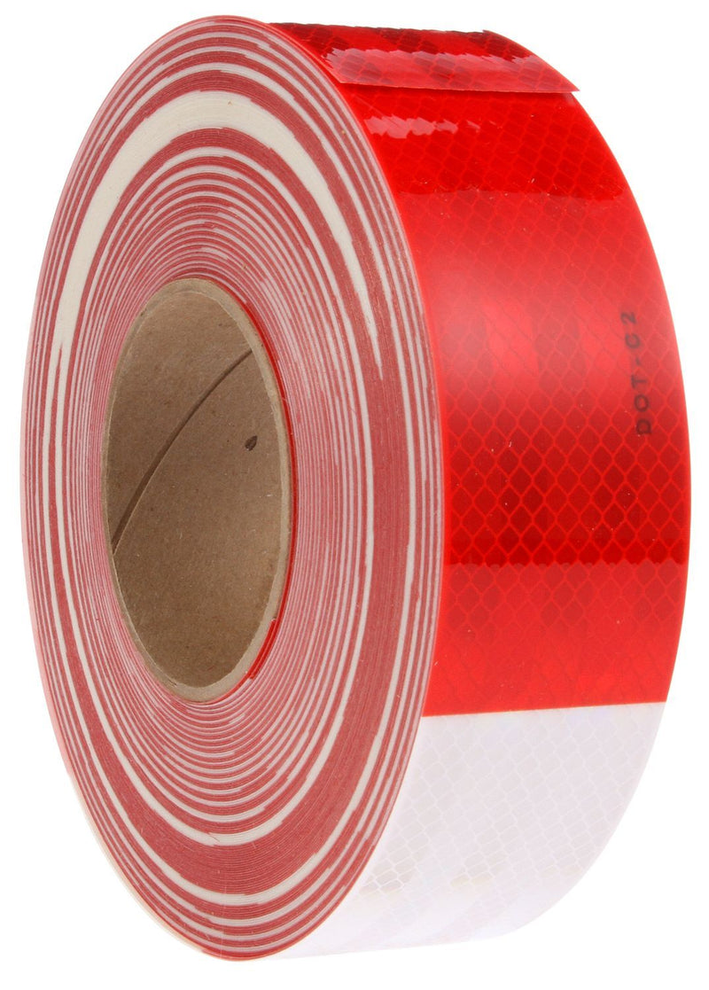 2"x150' Red/White Reflective Tape | Truck-Lite 98101