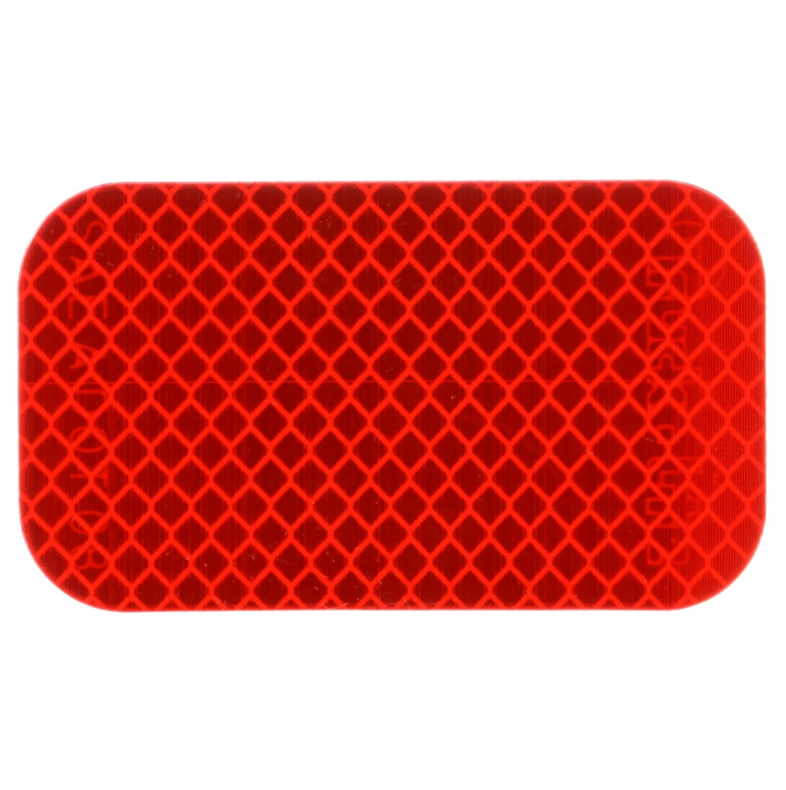 Red 2' x 3-1/2" Rectangle Retro-Reflective Tape, Adhesive Mount | Truck-Lite 98176R