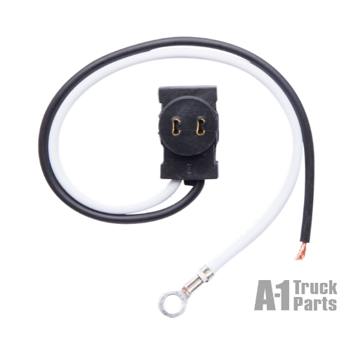 Weathertight Straight 2-Wire Pigtail with 7" leads, .170 ID Eyelet on Ground | Optronics AL42PB