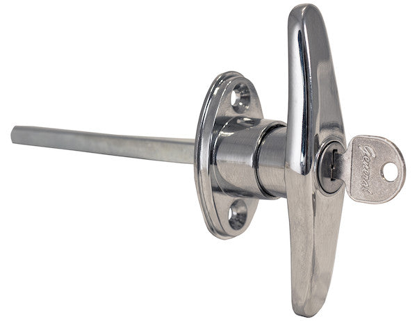 T-Type Locking Door Handle - 3-7/8 Inch Handle Length With CL001 Key | Buyers Products B2392L
