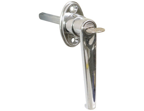 L-Type Locking Door Handle - 3-1/2 Inch Handle Length With CL001 Key | Buyers Products B2394L