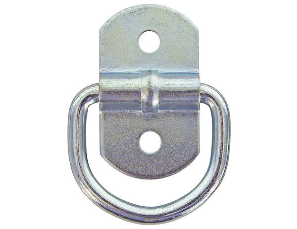 1/4 Inch Forged Light Duty Rope Ring With 2-Hole Mounting Bracket Zinc Plated | Buyers Products B23