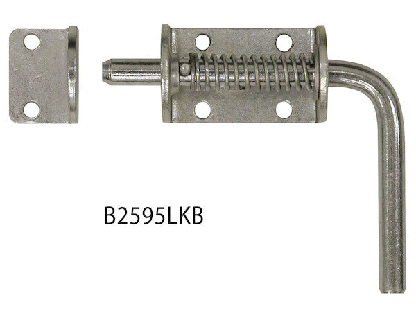 1/2 Inch Zinc Plated Spring Latch Assembly With Keeper | Buyers Products B2595LKB