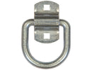 1/2 Inch Forged D-Ring With 2-Hole Mounting Bracket - White Zinc Plated | Buyers Products B38ZW