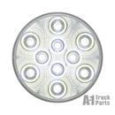 4" Round 10-LED White Utility Light, PL-3 2-Pin Connection Type, 12V | Optronics BUL43CBP