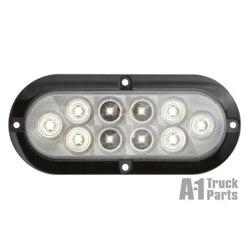 6" Oval 10-LED White Back-Up Light for Surface Mount, 12V | Optronics BUL78CB