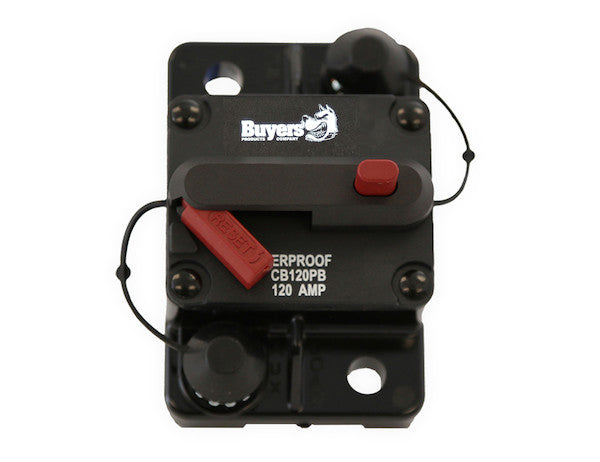 120 Amp Circuit Breaker With Manual Push-To-Trip Reset | Buyers Products CB120PB