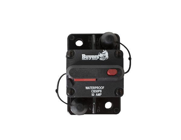 50 Amp Circuit Breaker With Manual Push-To-Trip Reset | Buyers Products CB50PB
