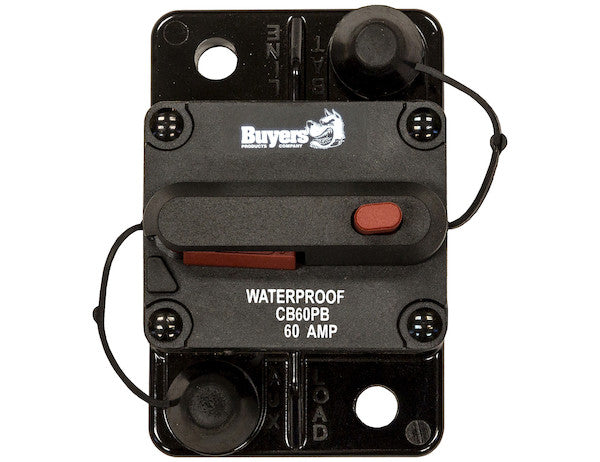 60 Amp Circuit Breaker With Manual Push-To-Trip Reset | Buyers Products CB60PB