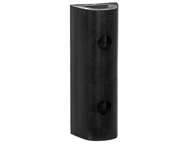 Extruded Rubber D-Shaped Bumper With 2 Holes - 3 X 2-7/8 X 12 Inch Long | Buyers Products D312