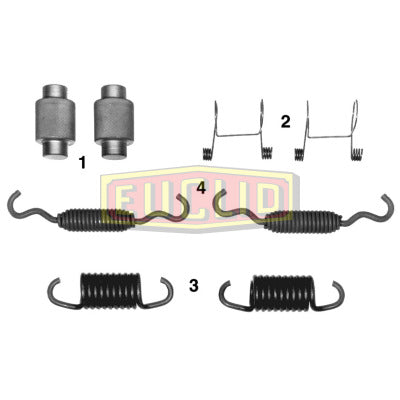 Front Steer Axle ES Reduced Envelope Front Axle Brake Repair Kit | E9141 Euclid