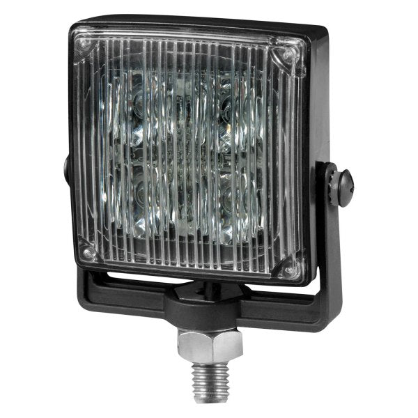 4" Square Amber 4-LED Directional Warning Light, 18 Flash Pattern | ECCO ED0001A