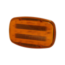 6.3" Amber 18-LED Directional Warning Light, Flashing or Steady Burn Mode | ECCO ED0016A