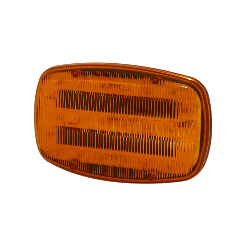 6.3" Amber 18-LED Directional Warning Light, Flashing or Steady Burn Mode | ECCO ED0016A