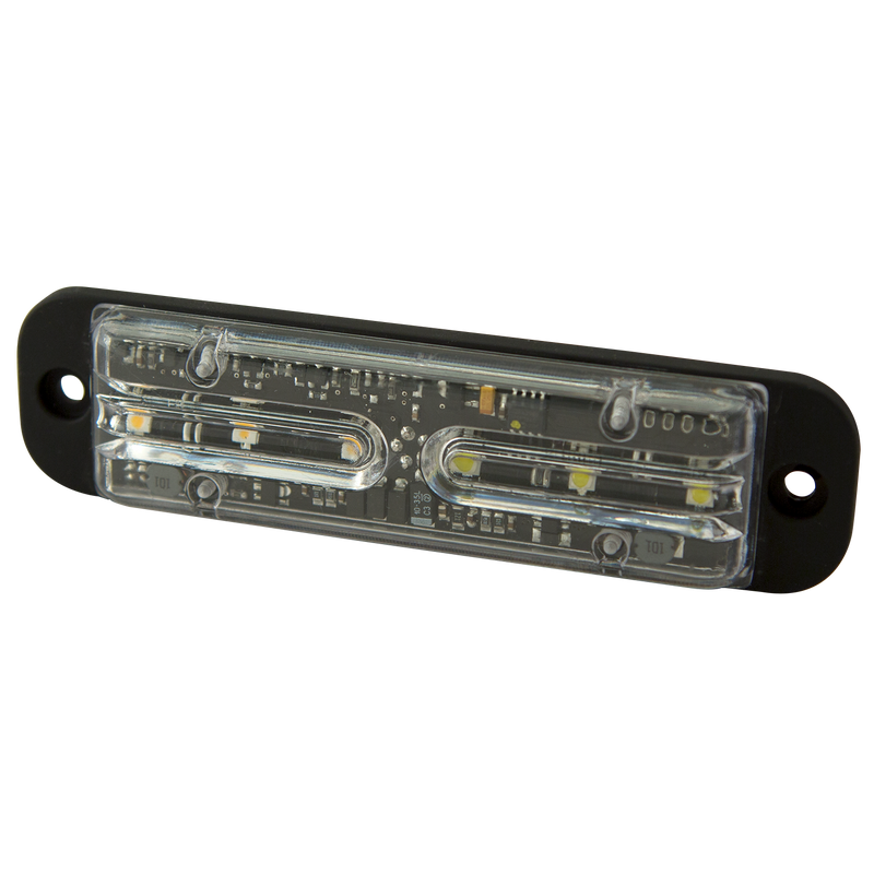 4.8" Amber Bright & Versatile 6-LED Warning Light, 29 Flash Pattern | ECCO ED3701A