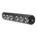 6.2" Amber/White High Intensity 6-LED Directional Warning Light, 22 Flash Pattern | ECCO ED3705AC