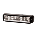 6.4" Amber/White 12-LED Directional Warning Light, 69 Flash Patterns | ECCO ED3766AC