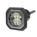 6-LED Oval Amber / White Concealed Warning Light , Flush or 1" Hole Mount | ECCO ED9040AW