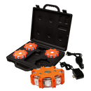 Red Roadside Rechargeable Flasher Kit, Magnet Mount | ECCO ET0010