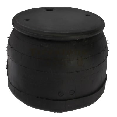 1T Reversible Sleeve Air Spring, 6.5" Collapsed & 17.7" Extended Height | 3 Flat/1 Flat Mount | Meritor FS8813