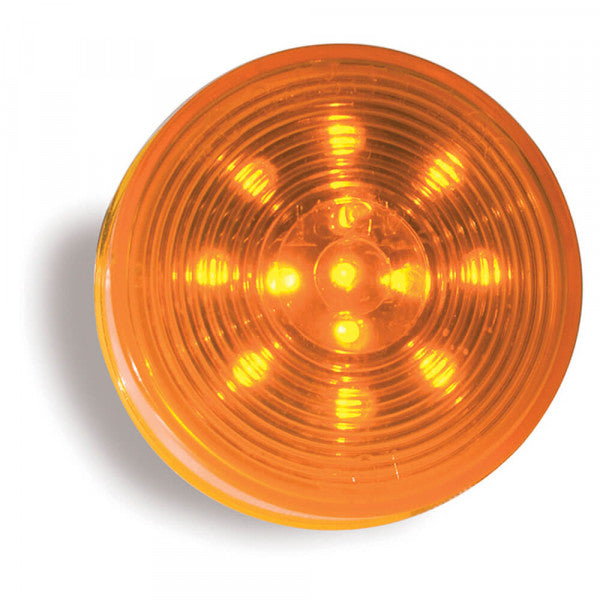 Hi Count Optic Lens 2.5" Round Amber Clearance Marker Light, PL-10 | Grote G1033