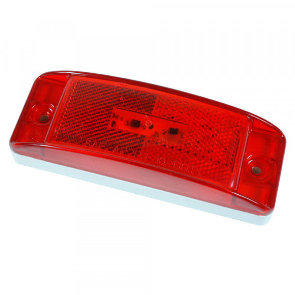 Red Rectangular Hi Count® Turtleback® II LED Clearance Marker Light, Blunt Cut | Grote G2102