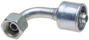 Female British Standard Parallel Pipe O-Ring Swivel - 90 Bent Tube (MegaCrimp) | G25832-0404 Gates