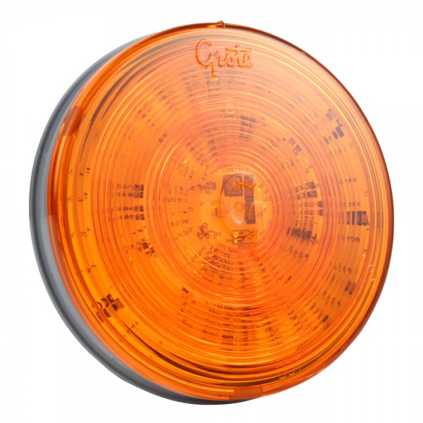 Hi Count® 4" Round Amber LED Stop Tail Turn Light | Grote G4003